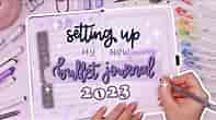 Setting Up my 2023 Bullet Journal ✶ Plan With Me