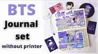 DIY Homemade BTS Journal set ( without printer ) / BTS DIY / Save your money by doing this at home