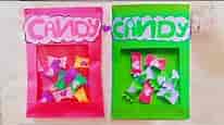 How to make your own candy wrappers |DIY paper candy love note | paper crafts /DIY Paper craft