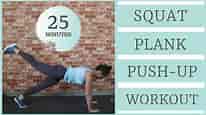 Squat, Plank, and Push Up Workout - HIIT - NO Equipment Required!