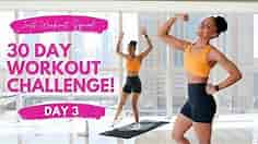 30 Day Workout Challenge - 'SEIZE THE DAY' - Day 3 | (NO EQUIPMENT) Weight Loss Workout