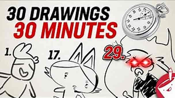 Doing a 30 Day Drawing Challenge in 30 Minutes