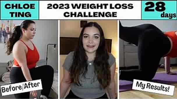CHLOE TING 2023 WEIGHT LOSS CHALLENGE | My Results & Before/After *SHOCKED by my results*